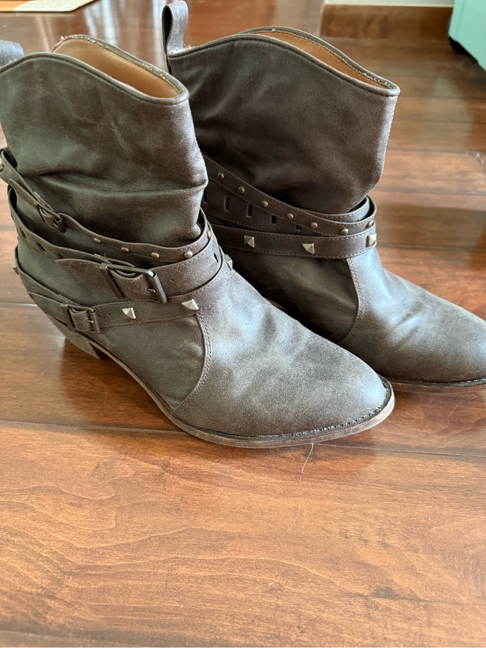 Mossimo Brown Ankle Boots - Size 11
